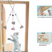 zph cat toys interactive indoor 2pcs retractable cat wand 9pcs teaser toys kitten toy