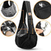 Classic Tomkas Small Dog Sling Carrier for 3-10 lbs Pets - Black - Classic Pocket Strap Wrap