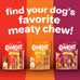Hartz Oinkies tender ribs with real chicken and duck, peanut butter flavored dog treats, 22 count, rawhide-free, highly digestible