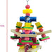 Parrot toys for African grey parrots, cockatoos, small macaws, 100% natural wooden chew toys and bird cage accessories