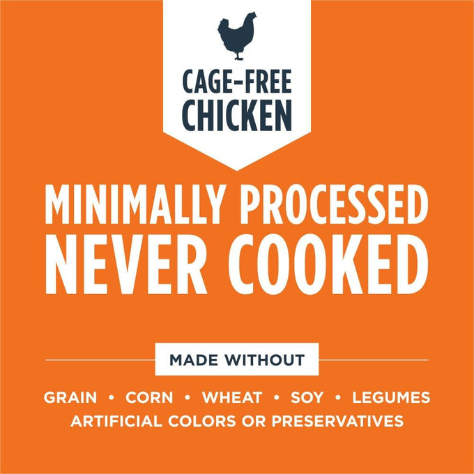 Instinct raw freeze-dried chicken cat food 9.5 oz bag, made in usa with 93% meat and non-gmo fruits