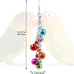 Oooct colorful parrot wind chime bird toy hanging chewing accessory for small to medium birds budgie conures parakeets cockatiels rats