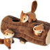 zippypaws burrow interactive dog toys for boredom and enrichment small medium dogs chipmunk log