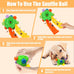 dog snuffle ball-interactive dog toys encourage natural foraging skills slow feeder for training stress relief, cloth strip hiding food chew toys