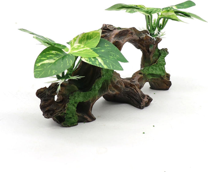 realaqcc artificial driftwood cave aquarium decor ornaments for betta fish tank accessories