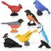 Morofme 7pcs Miniature Birds Figurine Cake Toppers for Birthday Party Decorations