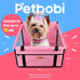 petbobi pet car booster seat for small dogs portable breathable bag with seat belt safety stable travel