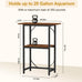 Snughome 2-tier rustic brown aquarium stand, heavy duty storage shelves for 20-gallon fish tank