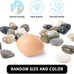 pebbles polished gravel natural mixed color stones small decorative river rock stones 2 pounds