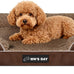 Large Orthopedic Dog Bed with Washable Memory Foam, Removable Cover, Waterproof and Anti-Slip, Grey