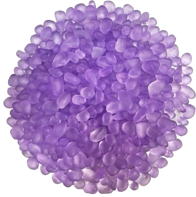 0.89LB Blue Sea Glass Pebbles for Fish Tanks Decorations, Aquarium Gravel Rocks, Glass Gems Stones Beads Pebbles Rock Sand Vase Filler
