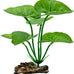 2-pack artificial silk aquarium plants for betta fish tank decorations, goldfish, reptile terrarium accessories, gold