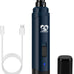 Casfuy 2-Speed Professional Electric Pet Nail Trimmer for Small Medium Large Dogs & Cats Dark Blue