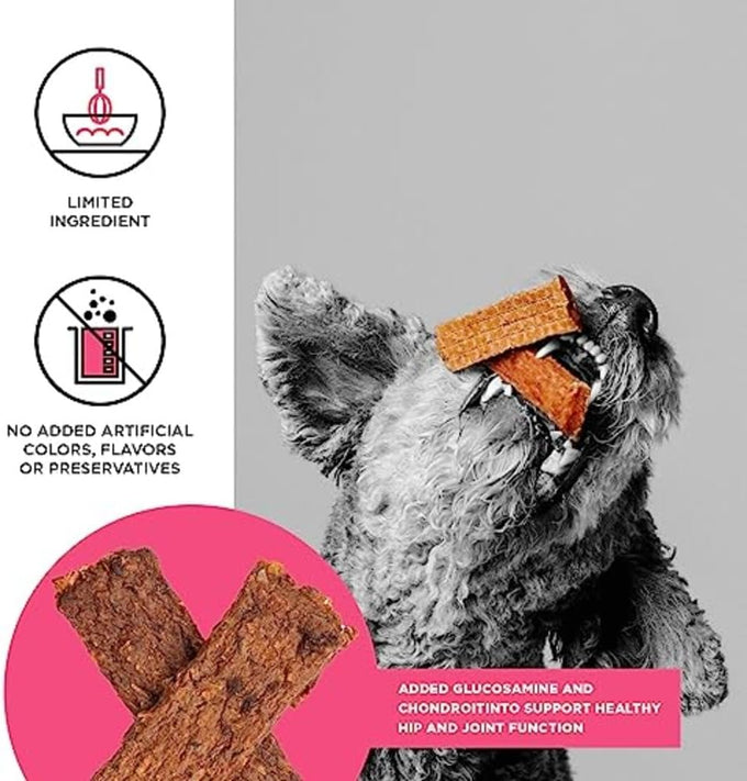 Bixbi liberty functional healthy hip and joint dog jerky treats, usa made beef recipe, 5 ounces
