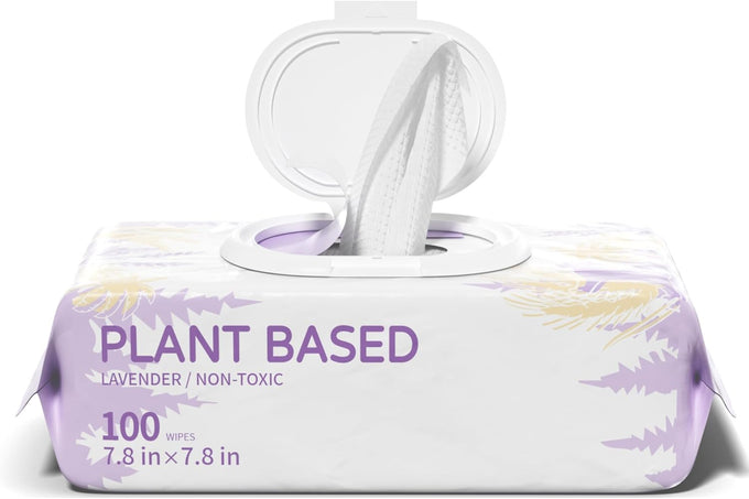 IMMHABI 400 PCS Hypoallergenic Lavender Pet Wipes for Dogs
