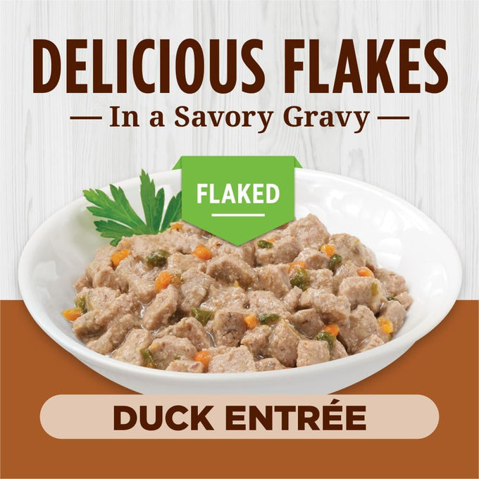 Instinct Flaked Entrée Wet Canned Cat Food Duck 5.5 Ounce Pack of 12 Grain Free High Protein