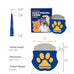 Pethroom stainless steel pet eye comb for cats and dogs, gentle grooming tool with compact design