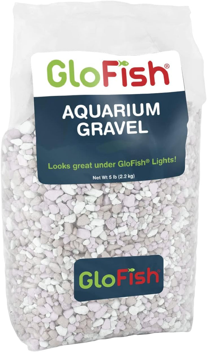 GloFish aquarium gravel, 5 pounds, pearlescent, for tanks and décor, AQ-78484