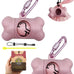 Standard-Sized leak-proof scented doggy waste bags and holder dispenser with carabiner safety lock and fastener