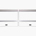 H2Pro tempered glass aquarium canopy for 70-110 gallon tanks, 22.68 x 16.93 x 0.16in, 2 piece set
