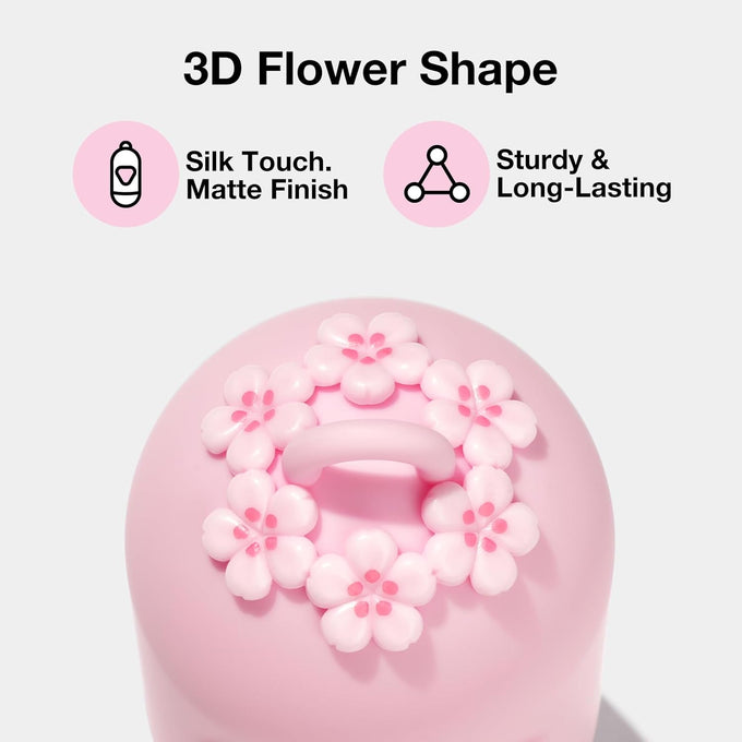Vetreska pink cherry blossom scented dog poop bag dispenser with 105 leak proof pet waste bags for cats