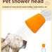 Portable orange outdoor shower attachment for most plastic water bottles
