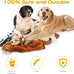 Non-toxic plush dog squeak toys, no stuffing, 5-pack woodland animals for small to large breeds