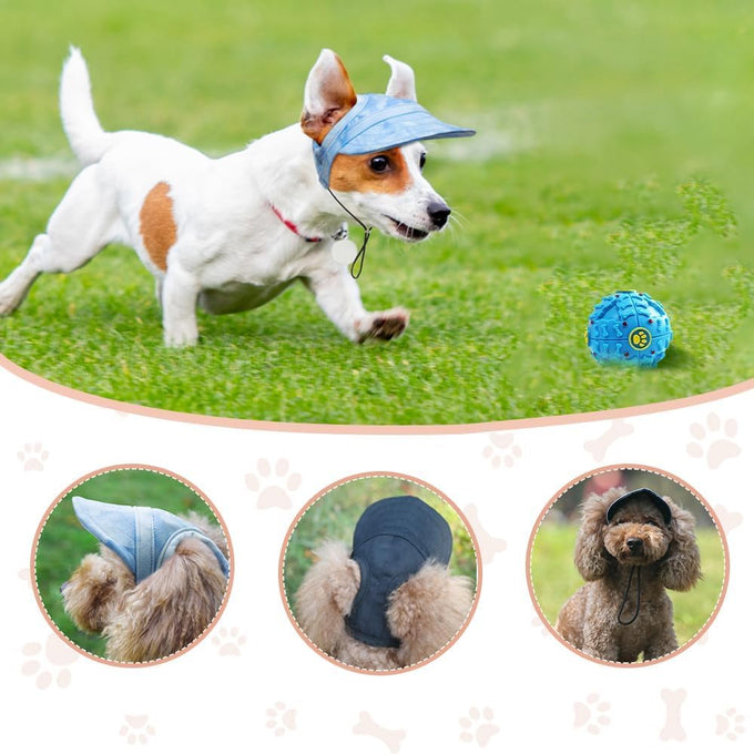 Cloud Purple, Small, Dog Baseball Cap for Small to Medium Dogs, Outdoor Sun Protection and Beach Peaked Cap