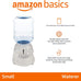 Amazon Basics 1 Gallon Gravity Pet Water Dispenser, Small, Easy to Clean, Gray, for Cat and Dog