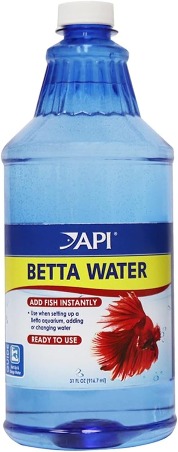 API Betta Water, 64-Ounce, Pre-Conditioned for Betta Fish Freshwater Aquariums, No Additional Treatment Needed