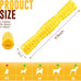 LOYEE Yellow Dog Squeaky Toy for Medium/Large Aggressive Chewers, Durable Rubber Toy for Teething