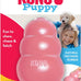 Kong puppy toy natural teething rubber for medium puppies fun to chew and fetch pink