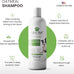 Lillian Ruff Pro oatmeal dog shampoo for dry skin, itching & allergies, 16oz with brush, made in USA, non-toxic, natural ingredients