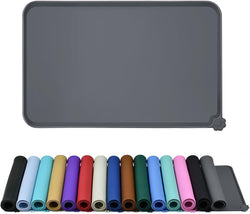 Reopet waterproof non-slip silicone pet feeding mat for dogs and cats with high raised edges