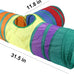 32Pcs Cat Toys Kitten Interactive Pet Toys Assortments, Foldable Rainbow Tunnel, Teaser Wand Fluffy Mouse Crinkle Balls Bell Play for Kitty Cats