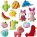 27-pack assorted squeaky plush dog toys for small dogs with cute designs