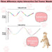 cat wand toys, colorful teaser wand string for exercise kitten stick kitty rope toy, 2-pcs set