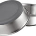 pegyy11 nonslip stainless steel dog and cat bowls, 2 us cups, 2 count, dishwasher safe