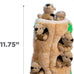 Outward Hound Hide-A-Squirrel 2-in-1 Plush Puzzle Dog Toy with 6 Squeaky Removable Squirrels, X-Large