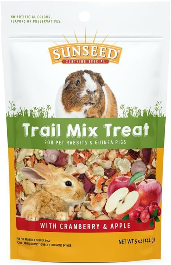 Sunseed Company Cranberry Raisin Vita Prima trail treats for rabbits and guinea pigs, 5 oz