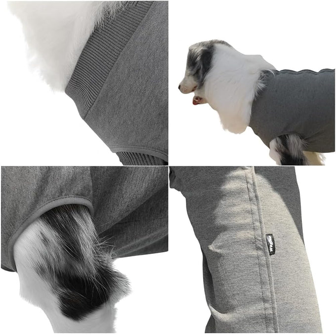 dog recovery suit medium soft cotton e-collar alternative abdominal wound healing small large breeds