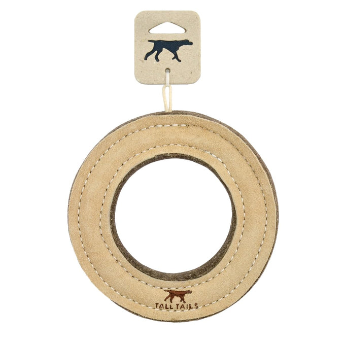 Tall Tails 7" Natural Leather Fetch Toy for Medium and Large Dogs
