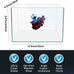 12.6" L 3-gallon nano glass aquarium with separator plate, LED light, filter for betta, multi-functional square fish tank, white 4mm glass