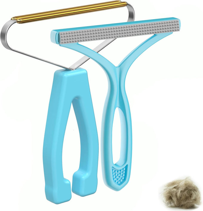 Copper Pet Hair Remover and Plastic Fabric Shaver for Carpets, Sofas, and Pet Beds