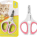 Pet Nail Clippers for Cats, Kittens, Small Dogs and Rabbits, Stainless Steel, Pink, Easy to Use