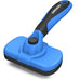 swihauk self-cleaning slicker brush for dogs and cats, skin-friendly deshedding grooming tool with pet supplies accessories, blue