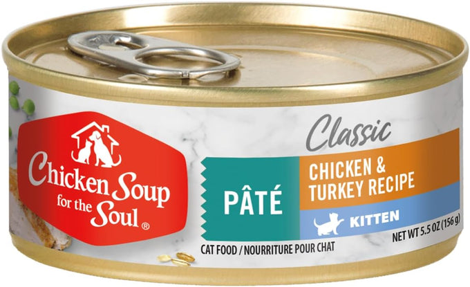 Chicken Soup For The Soul Chicken & Salmon Pate Wet Cat Food, 5.5 oz