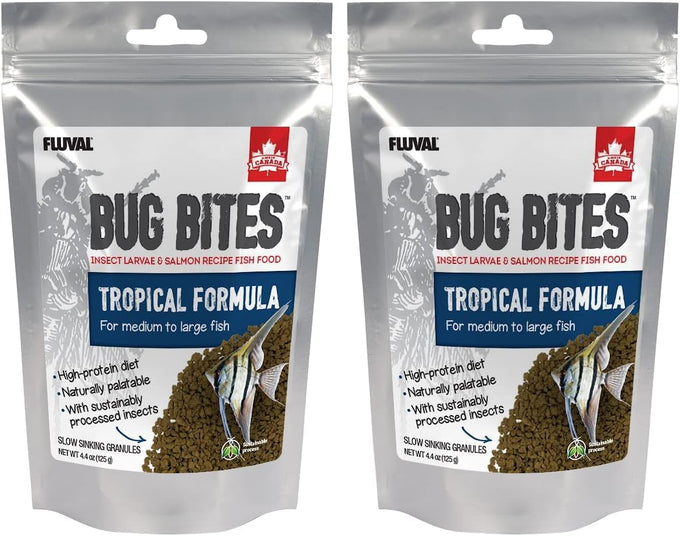 Fluval Bug Bites Tropical Fish Food for Small to Medium Sized Fish, 1.6 oz, A6577