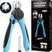 gonicc professional pet nail clippers for large dogs with safety guard and razor sharp blade