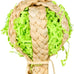 Bird foraging shredder hanging toy with bell for parakeet, parrot, conure, cockatiel, and lovebird birds, pink, 1 pack